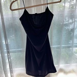 black sparkle dress